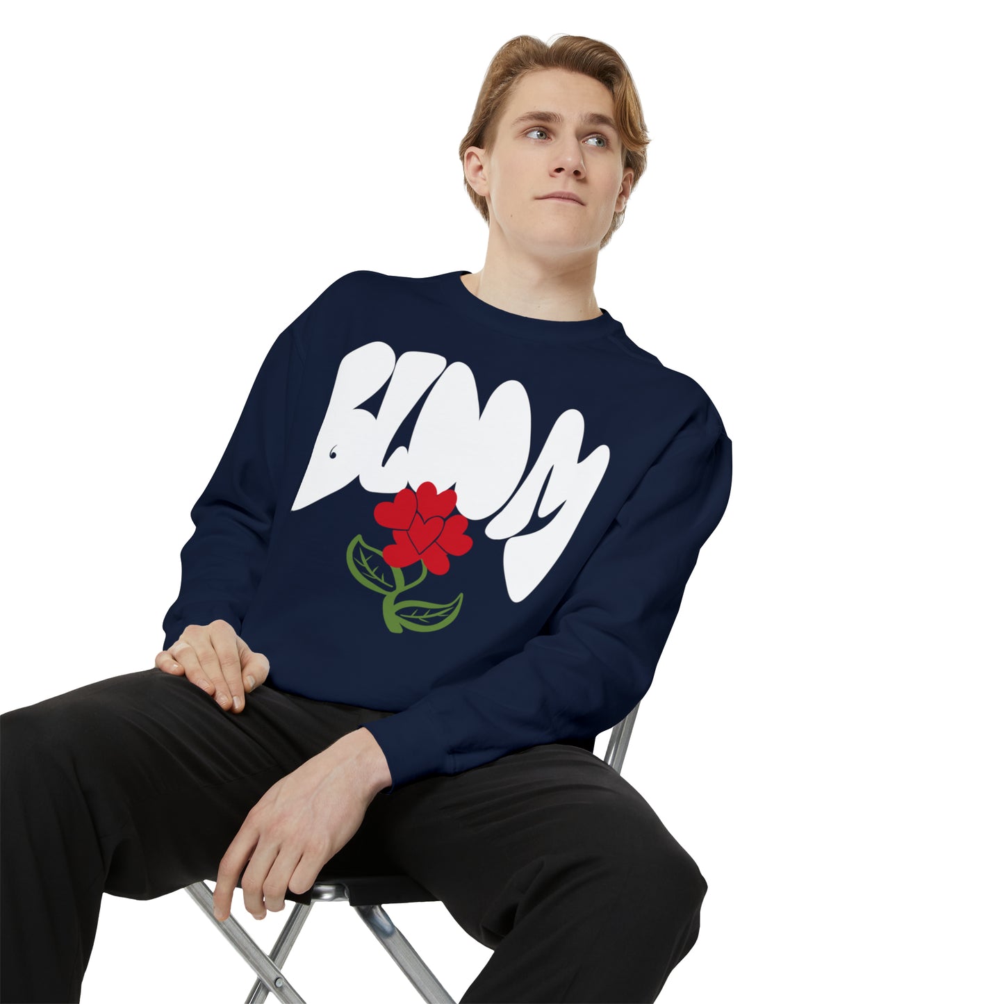 Unisex Flowers in Bloom Doodle Graphic Sweatshirt
