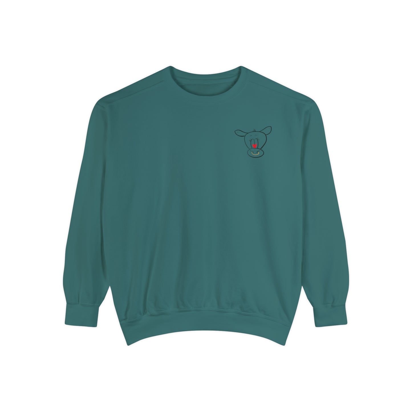 Unisex Cow Doodle Graphic Sweatshirt