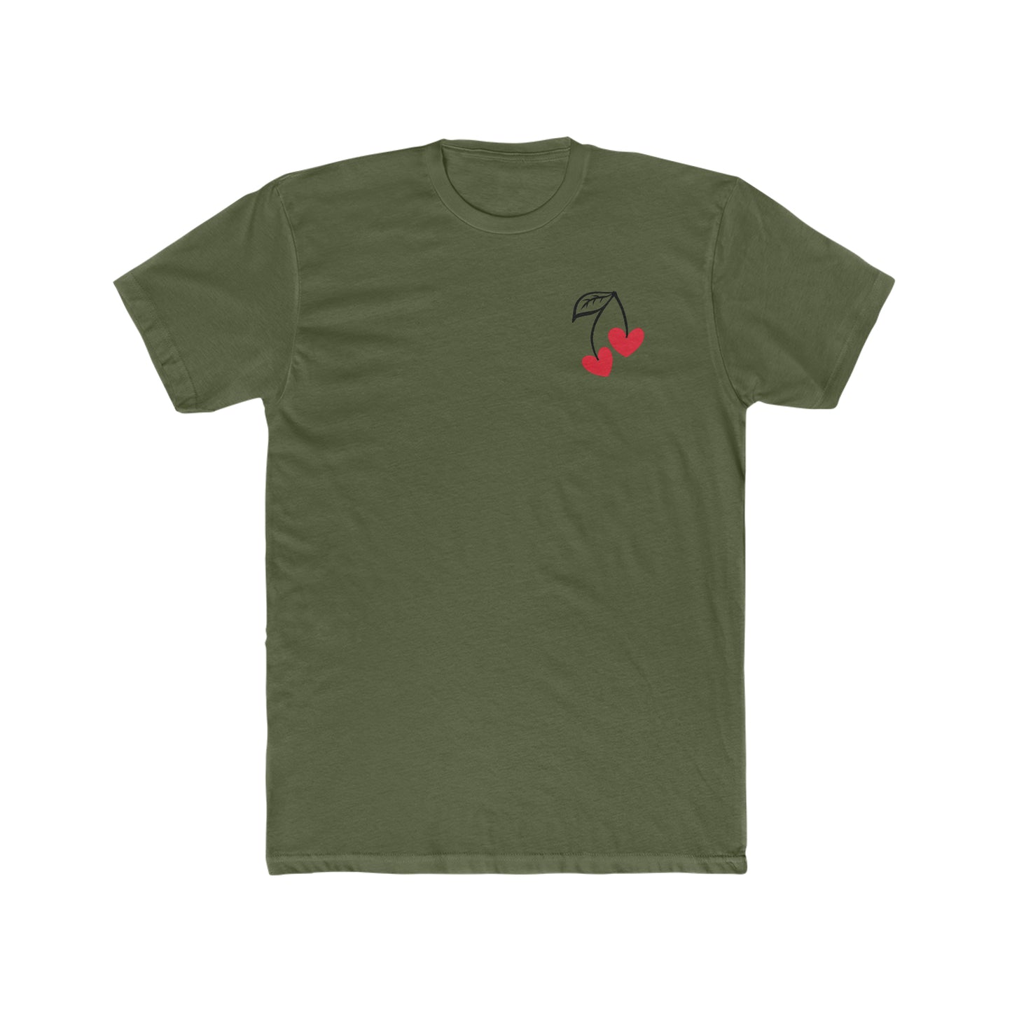 Men’s Cherry Hearts Doodle Graphic Tee