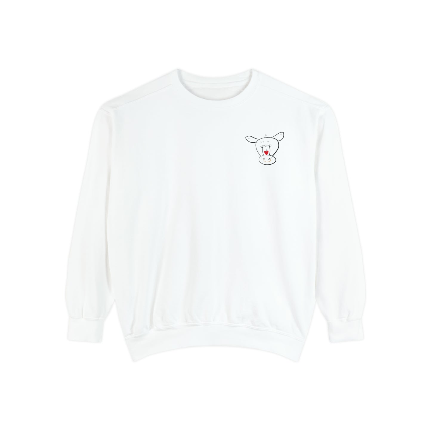 Unisex Cow Doodle Graphic Sweatshirt