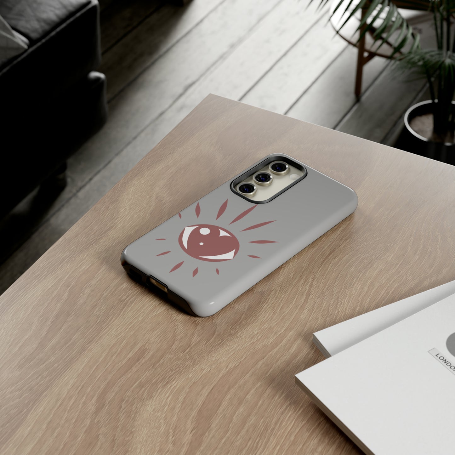 Eye Heart Doodle Graphic Phone Case