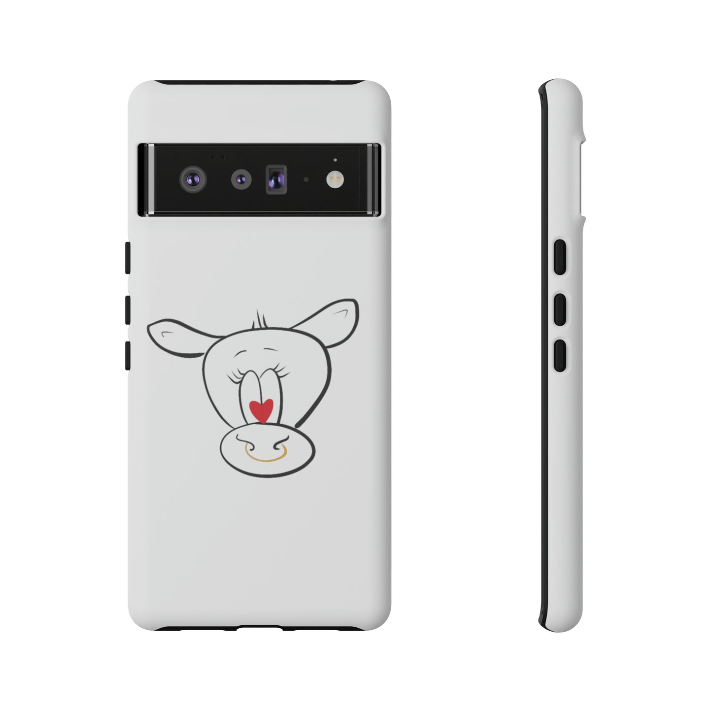 Quirky Cow Doodle Graphic Phone Case