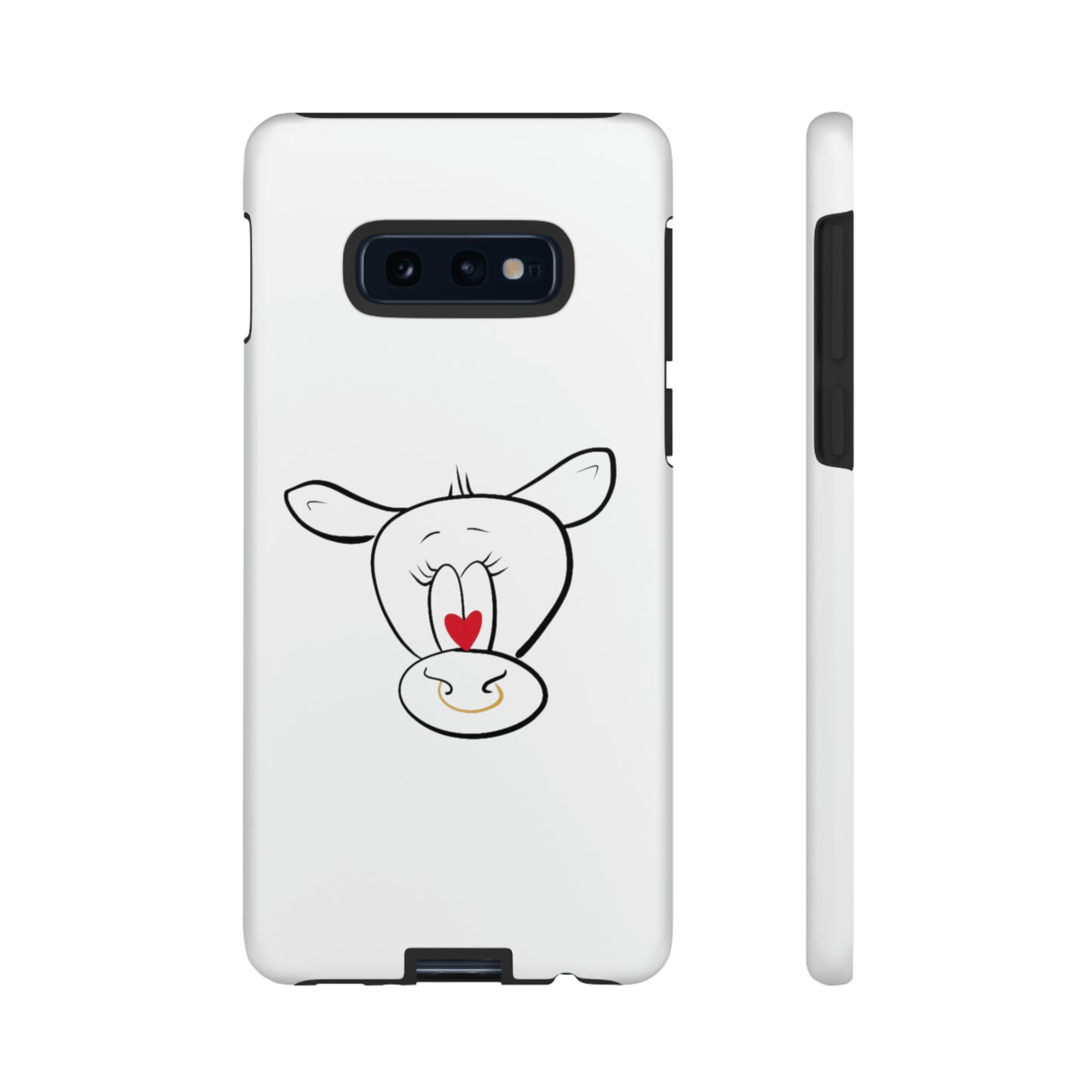 Quirky Cow Doodle Graphic Phone Case