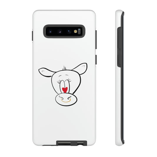 Quirky Cow Doodle Graphic Phone Case