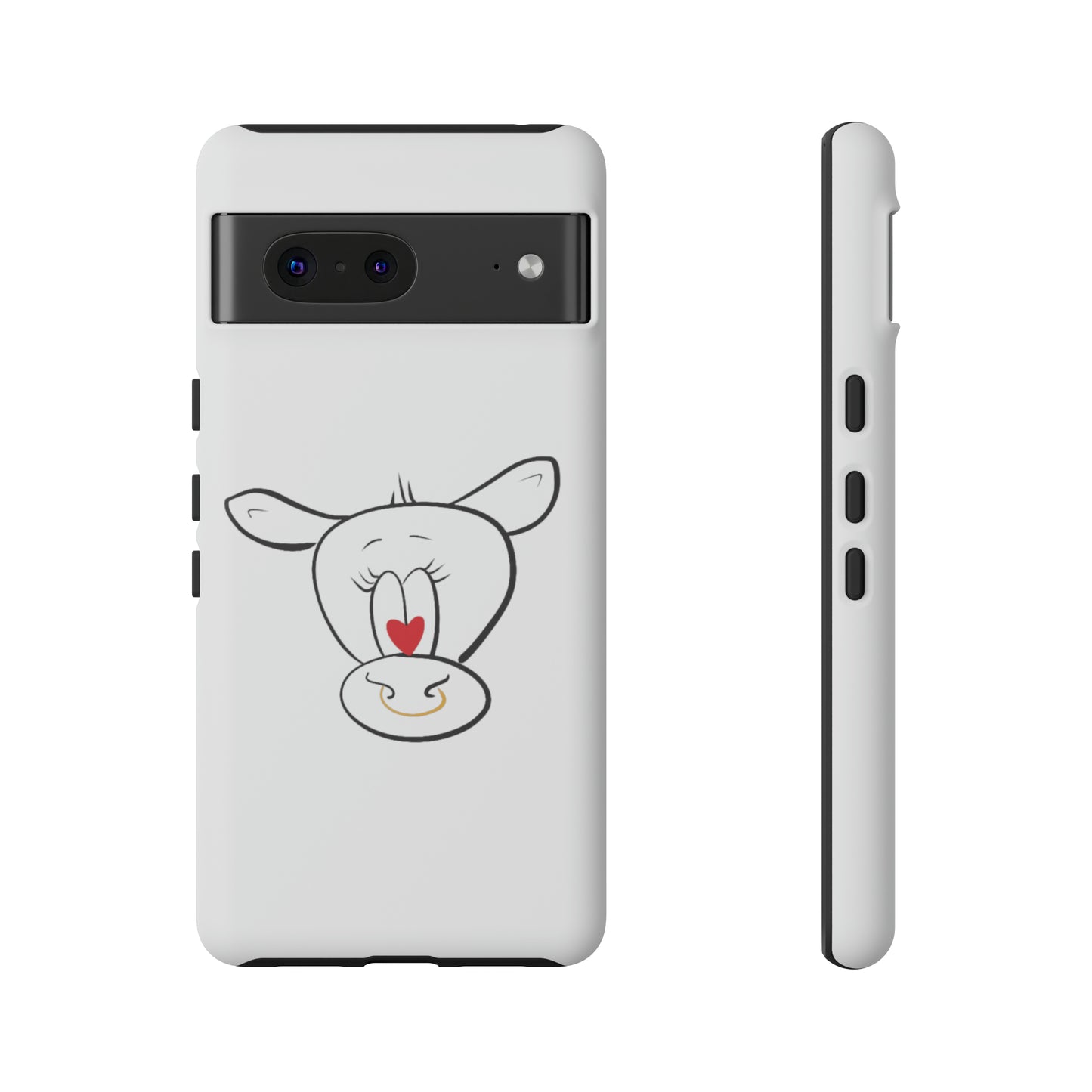 Quirky Cow Doodle Graphic Phone Case